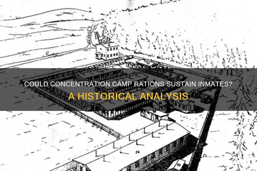 did the food at concentration camps fill the people up