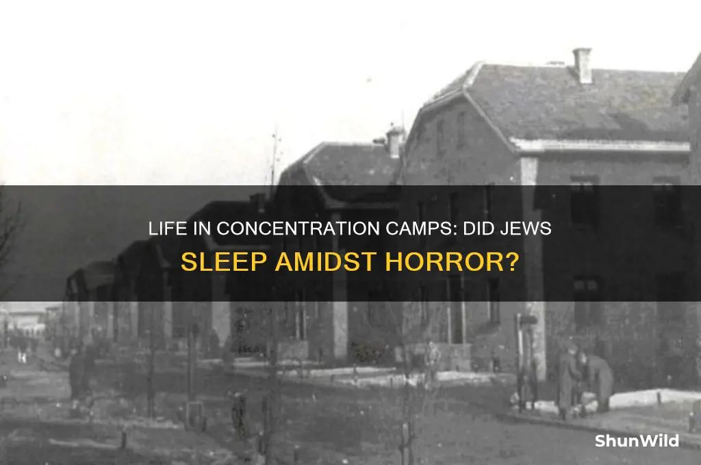 did the jews sleep in the concentration camp