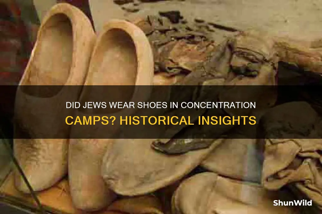 did the jews were shoes in concentration camp