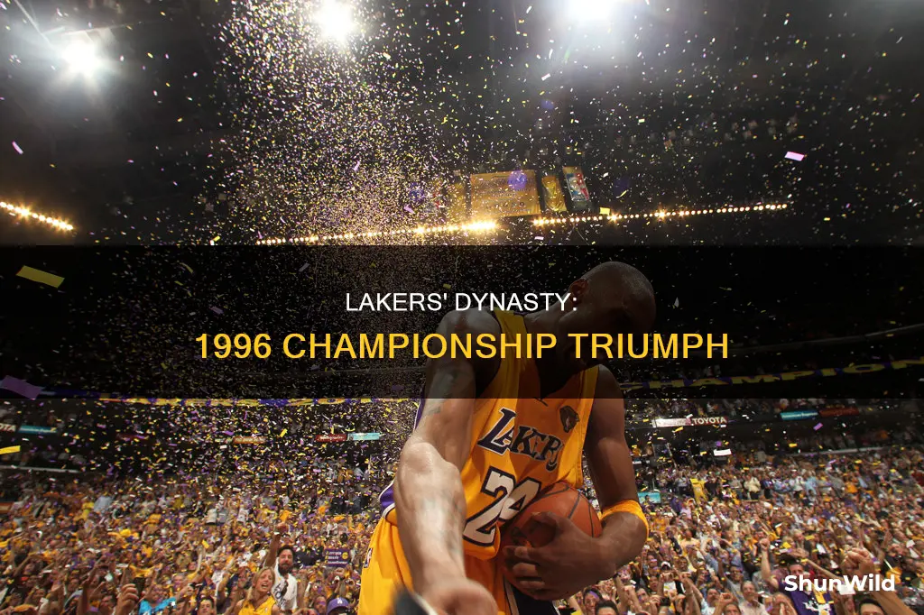 did the lakers win the basketball championship in 1996