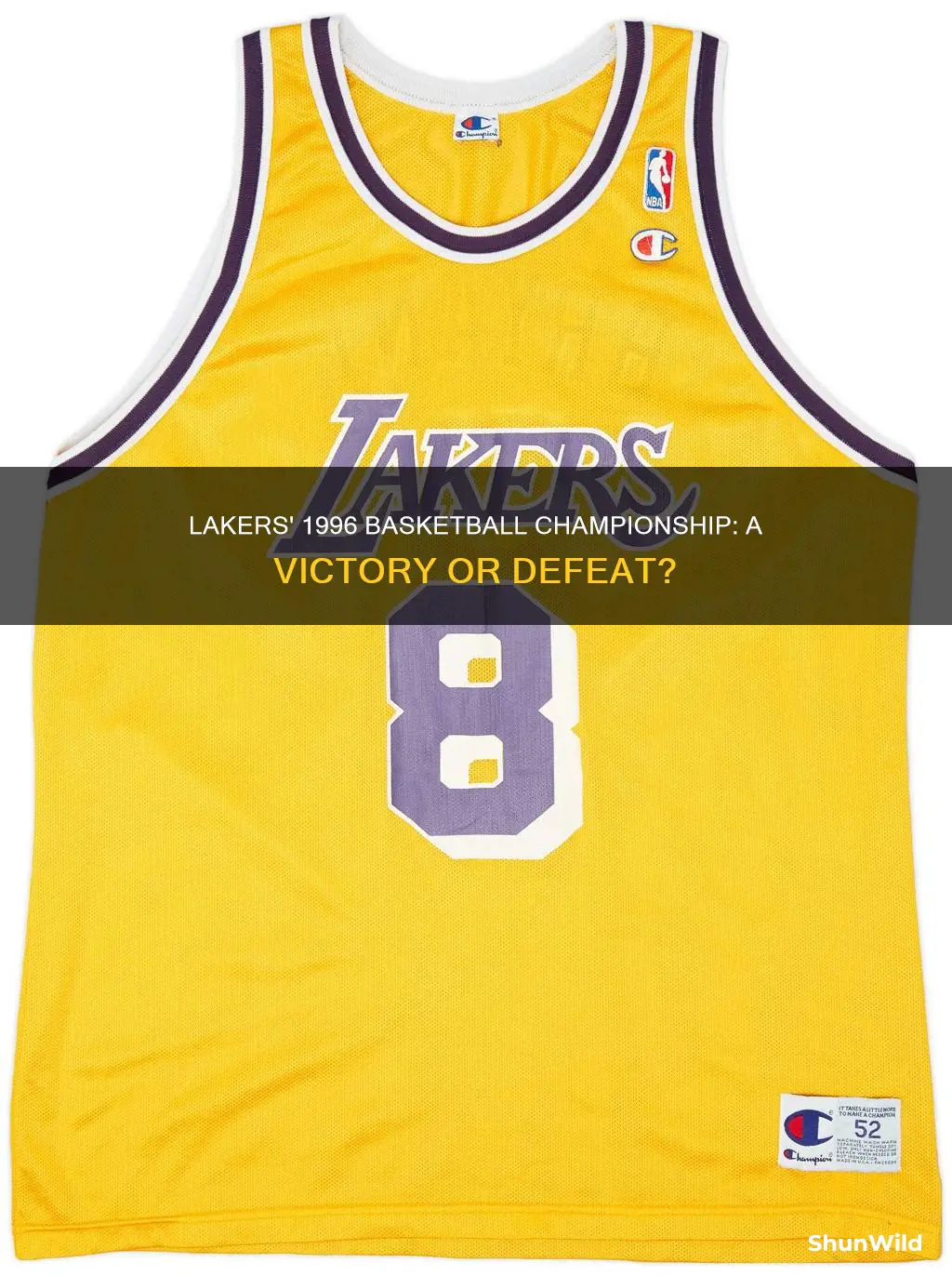 did the lakers win the basketball championship in 1996