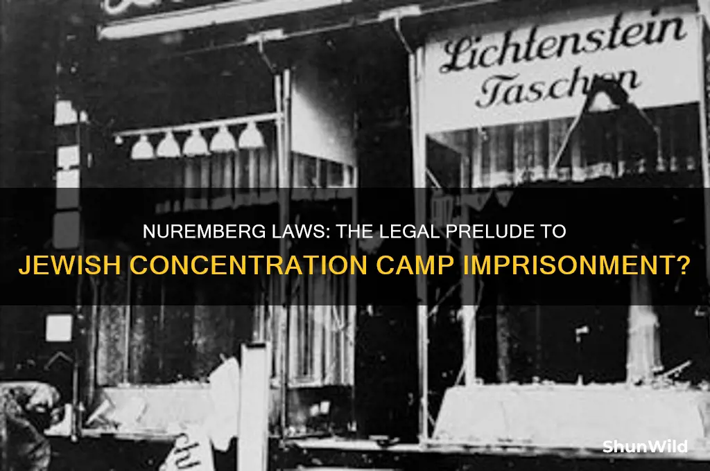 did the nuremburg laws put jews in concentration camps