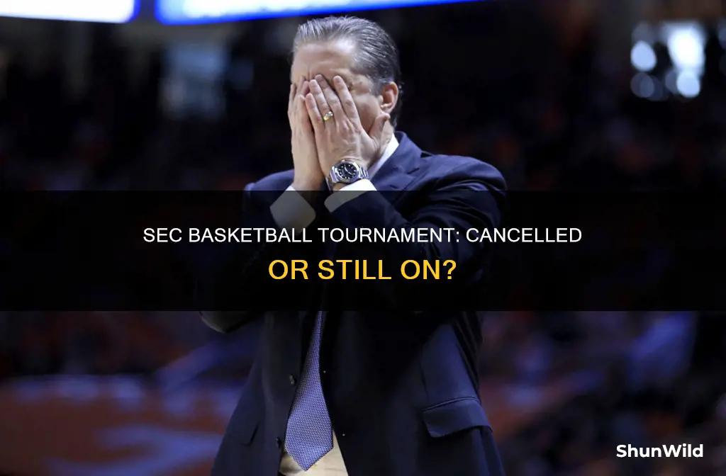 did they cancel the sec basketball tournament