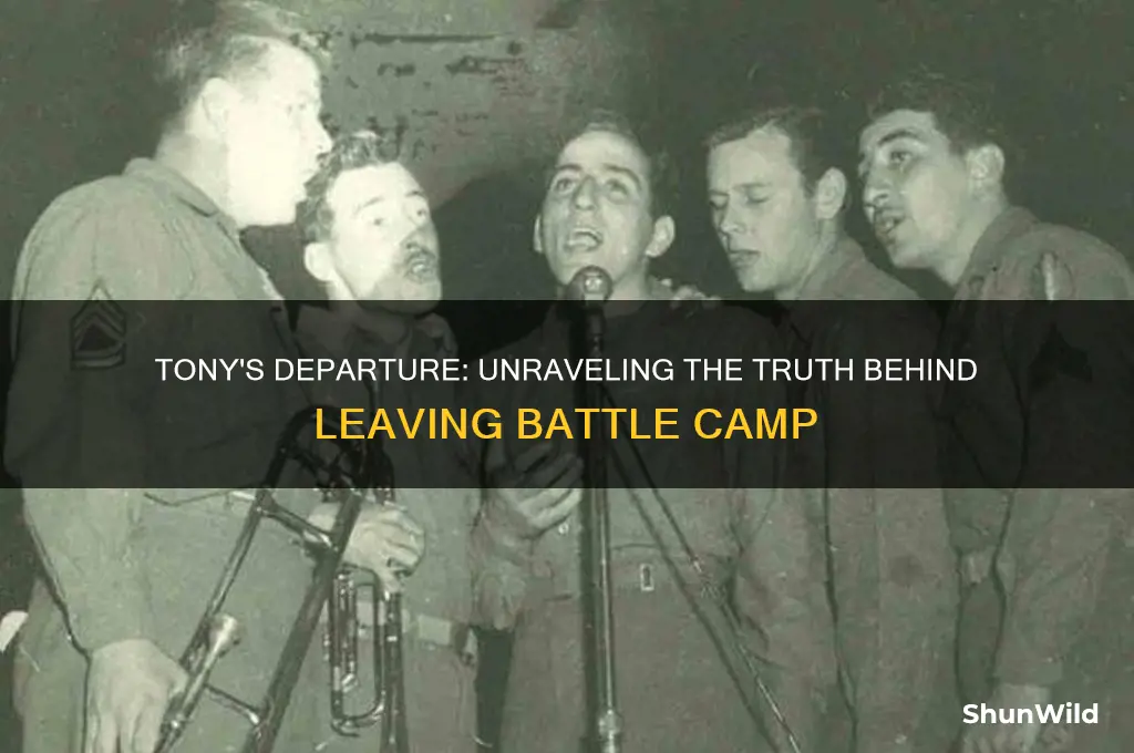 did tony leave battle camp
