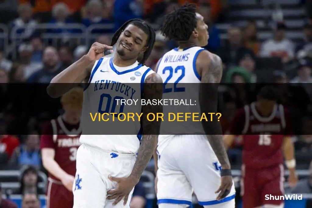 did troy basketball win