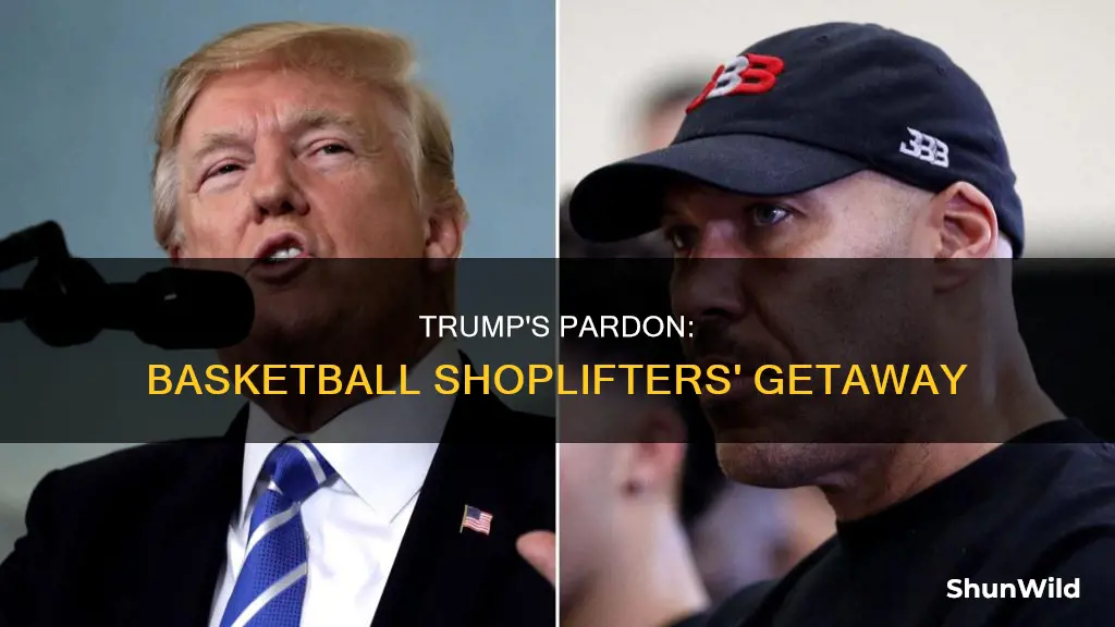 did trump help basketball shoplifters