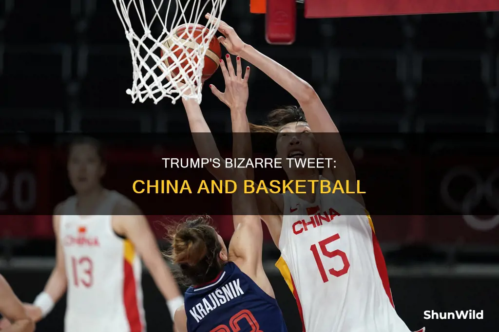 did trump really tweet china basketball