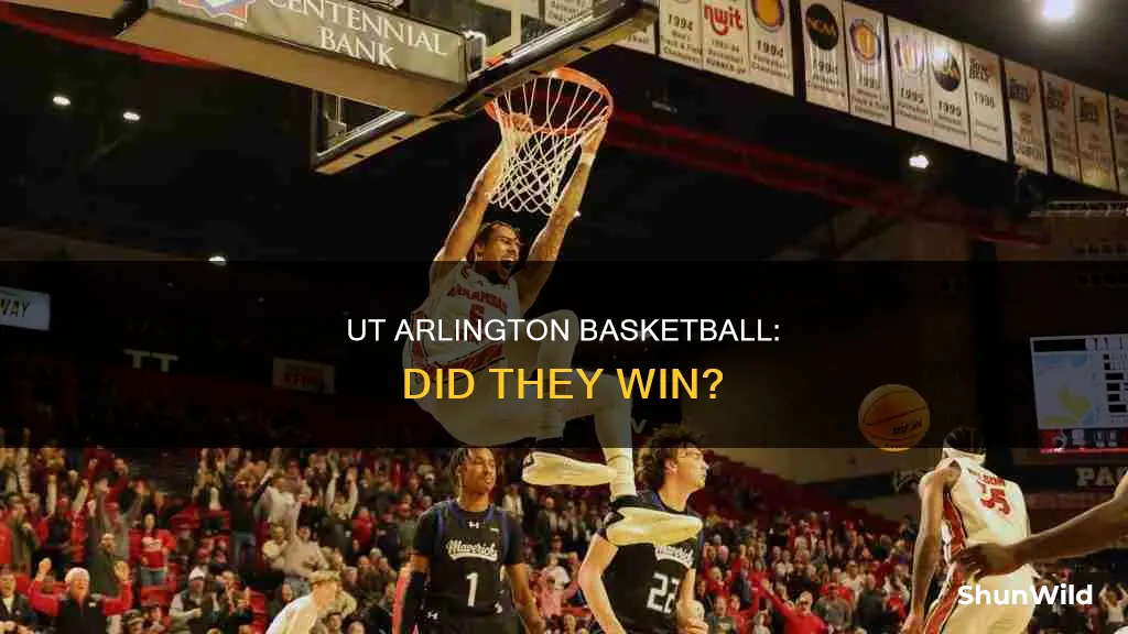 did ut arlington basketball win