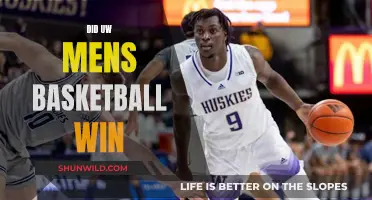 UW's Mens Basketball Victory: Did They Win?