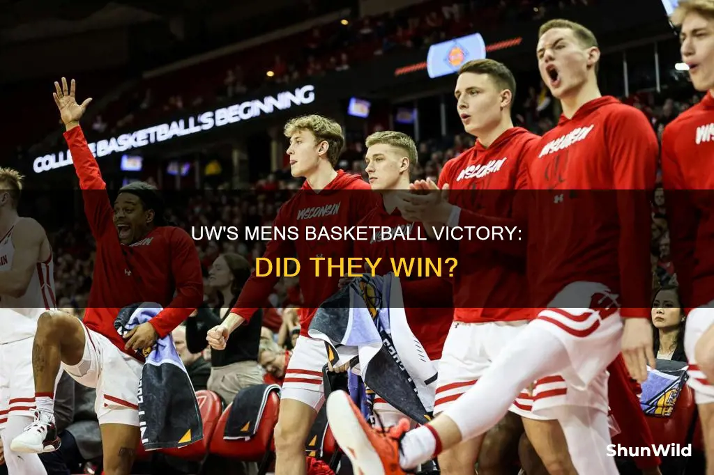 did uw mens basketball win