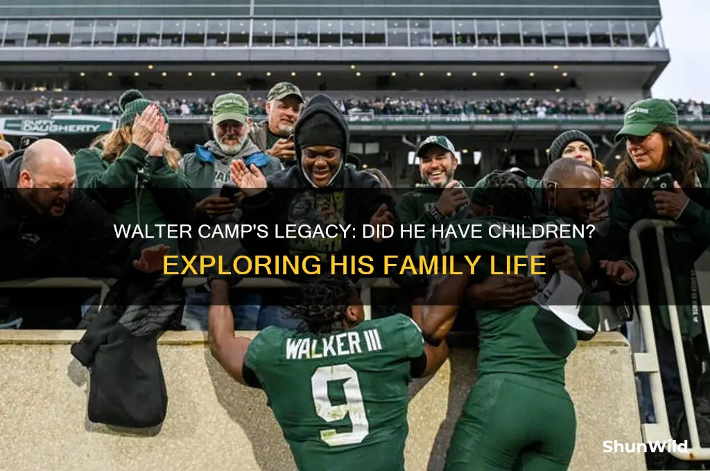 did walter camp have kids