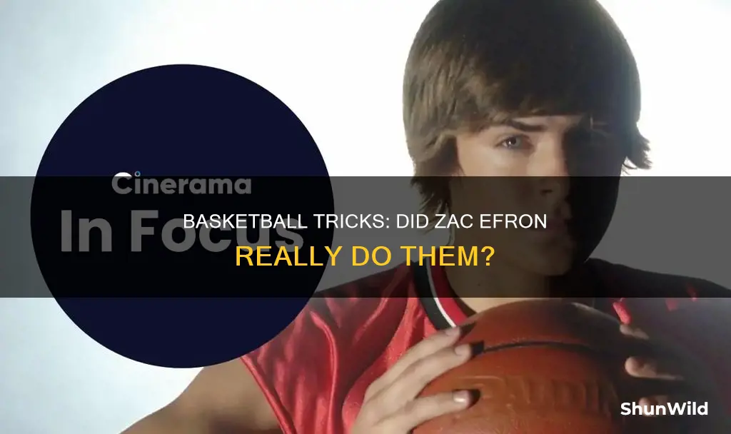 did zac efron do the basketball tricks in 17 again