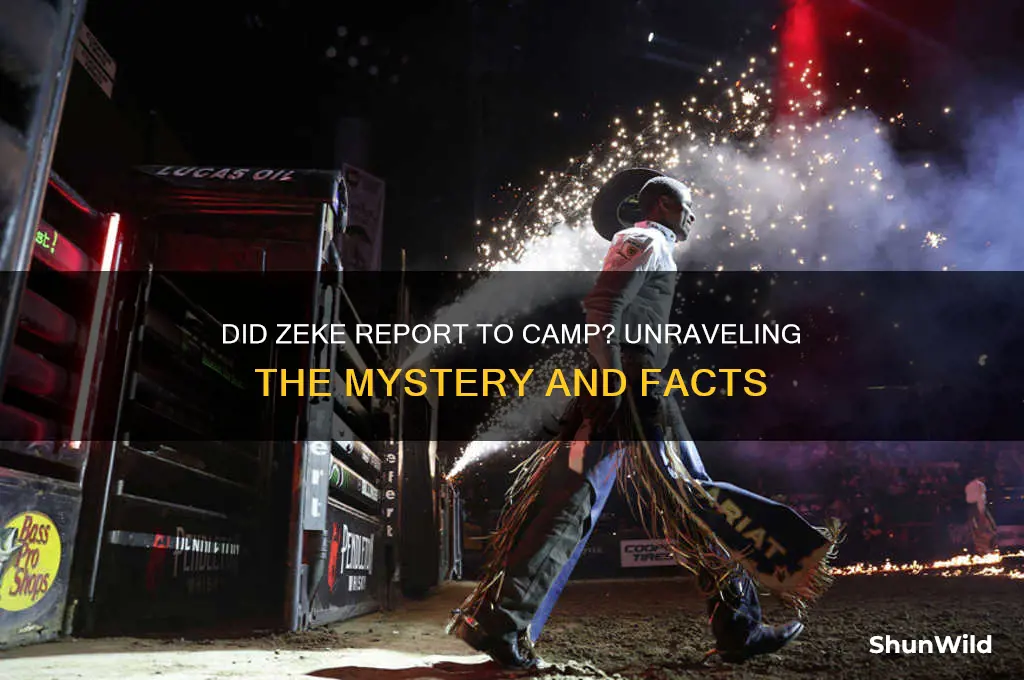 did zeke report to camp