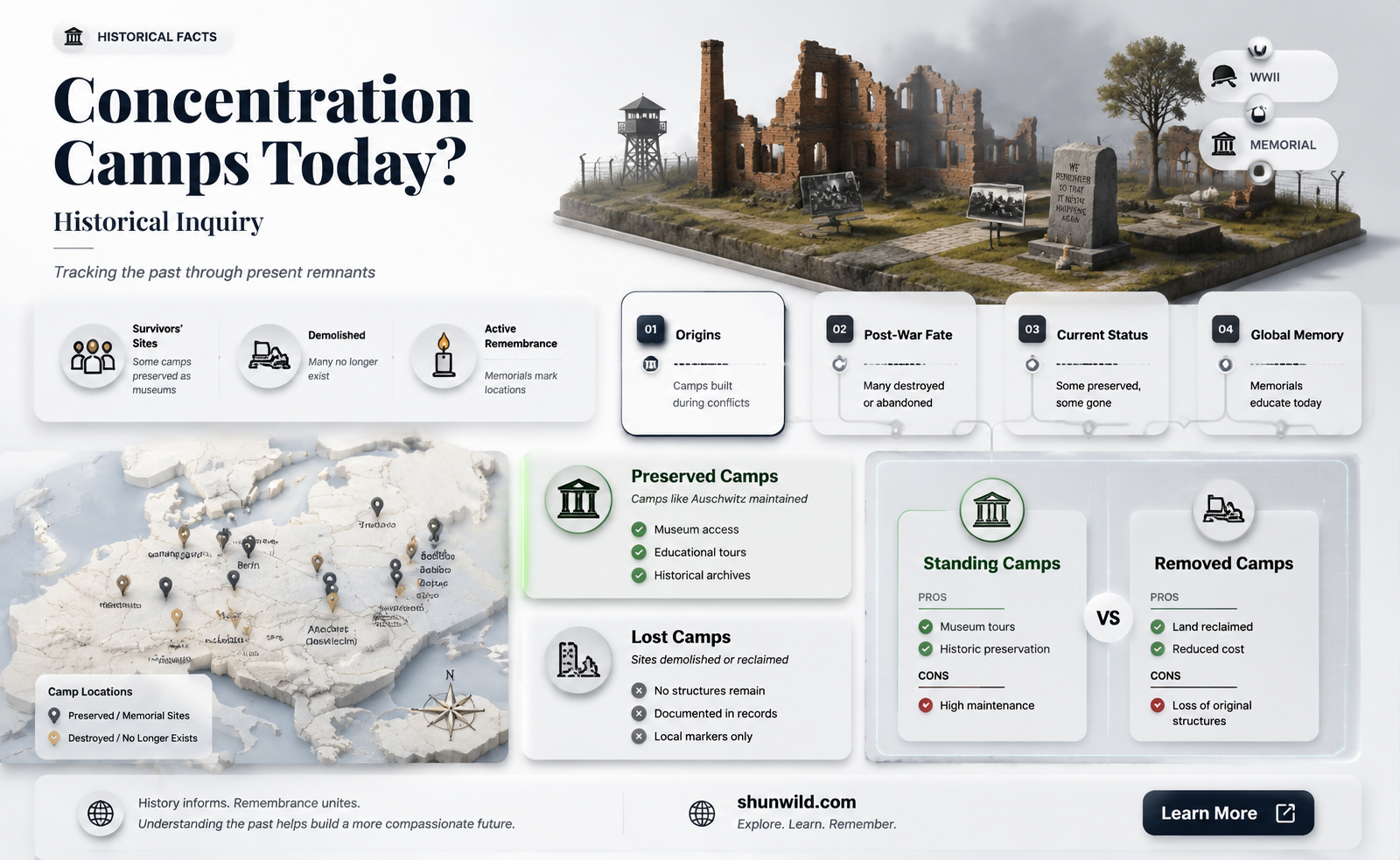 are all the concentration camps still standing