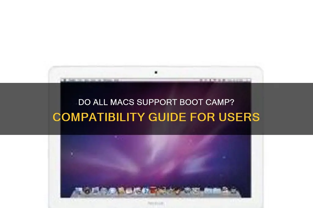 do all macs support boot camp