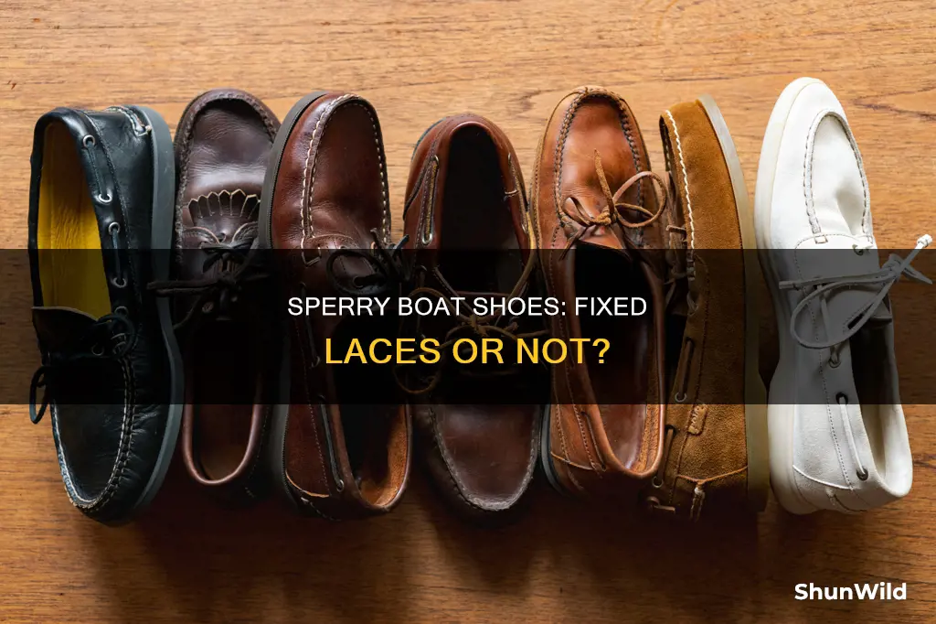 do all sperry boat shoes come with fixed laces