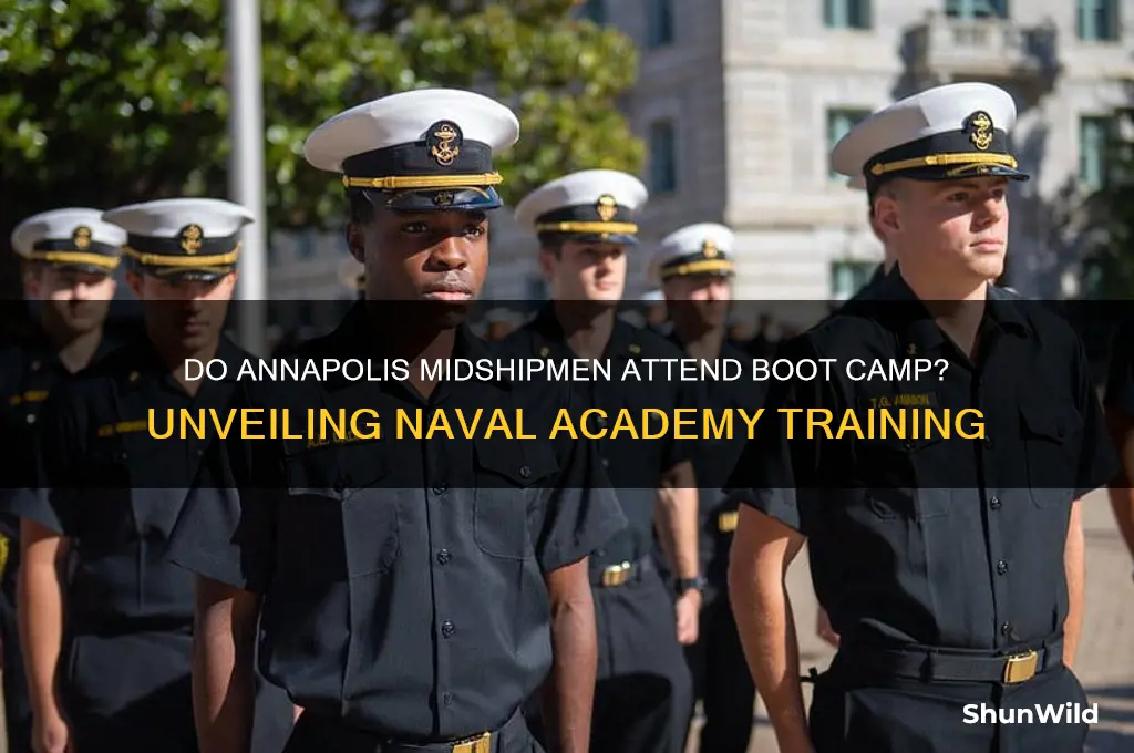 do annapolis midshipmen do boot camp