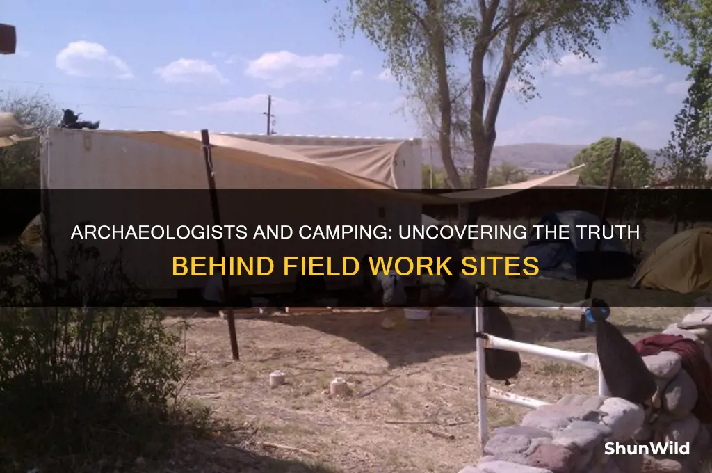 do archaeologists camp site