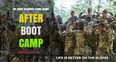 Do Army Recruits Return Home After Completing Boot Camp Training?