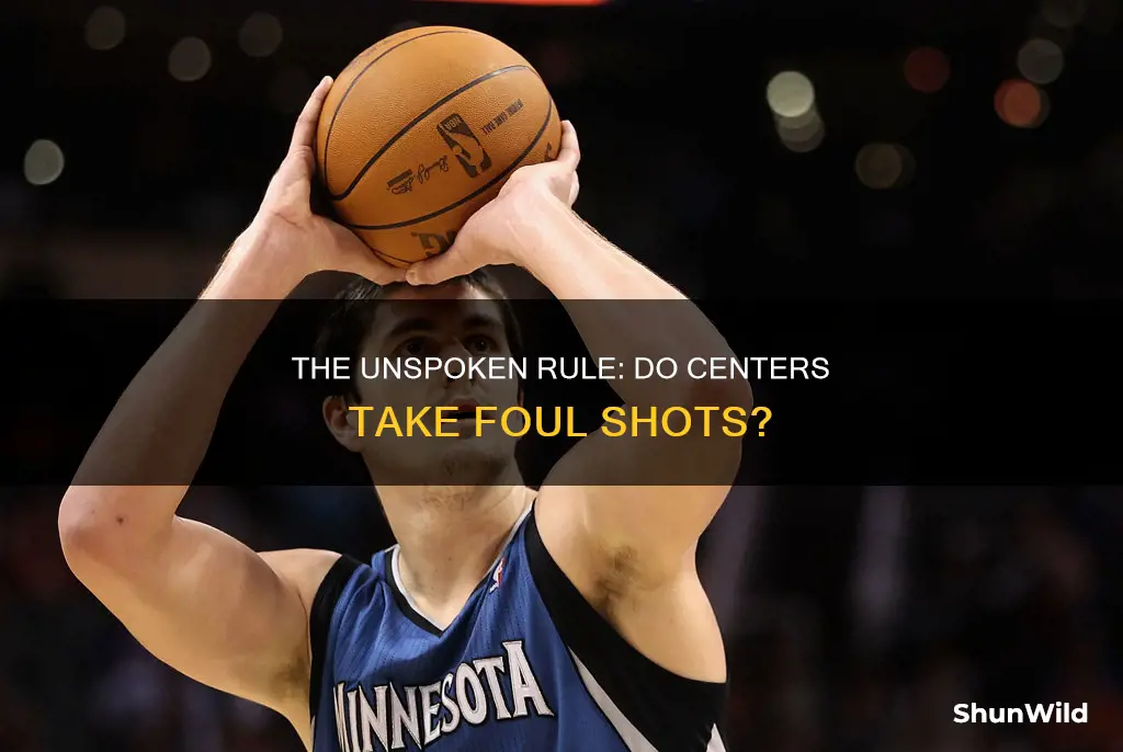 do basketball centers take foul shots