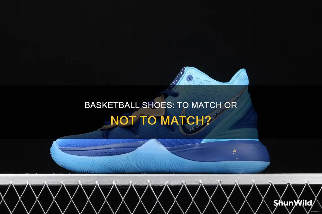 do basketball shoes have to match