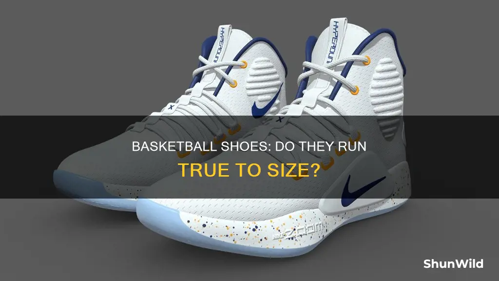 do basketball shoes run