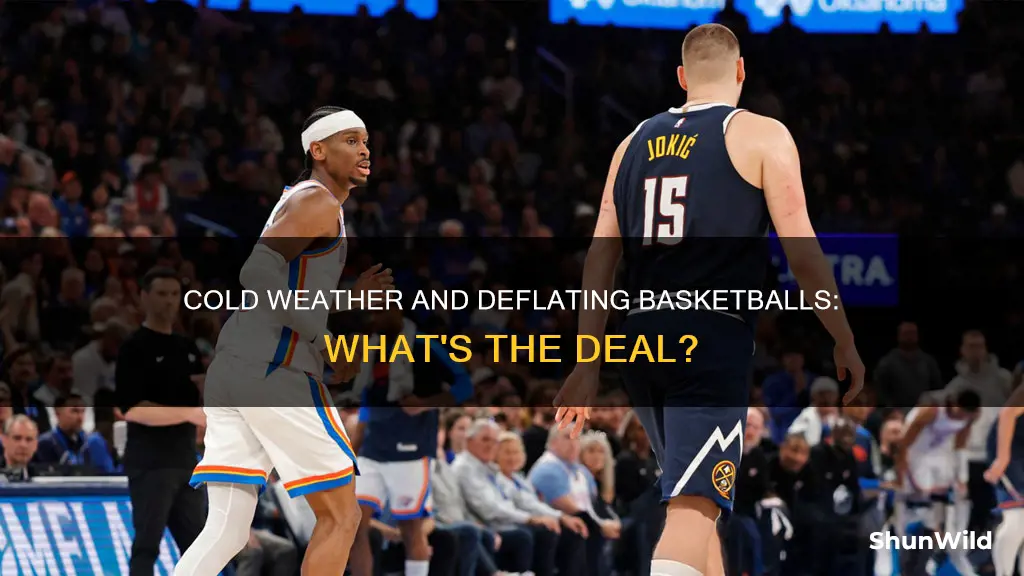 do basketballs deflate in the cold