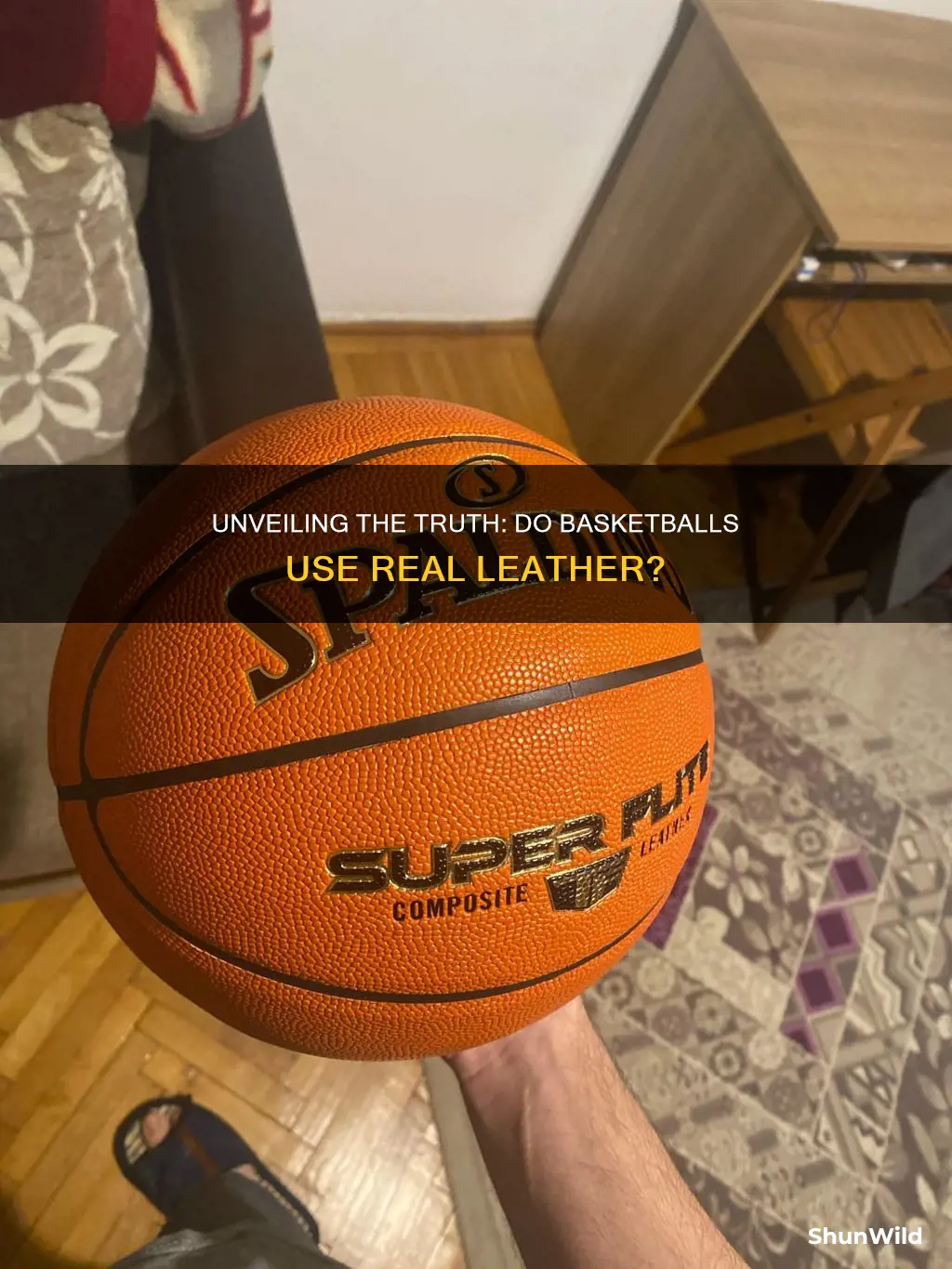 do basketballs use real leather