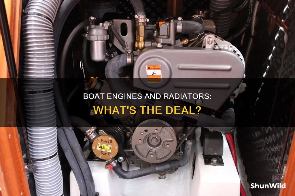 do boat engines have radiators