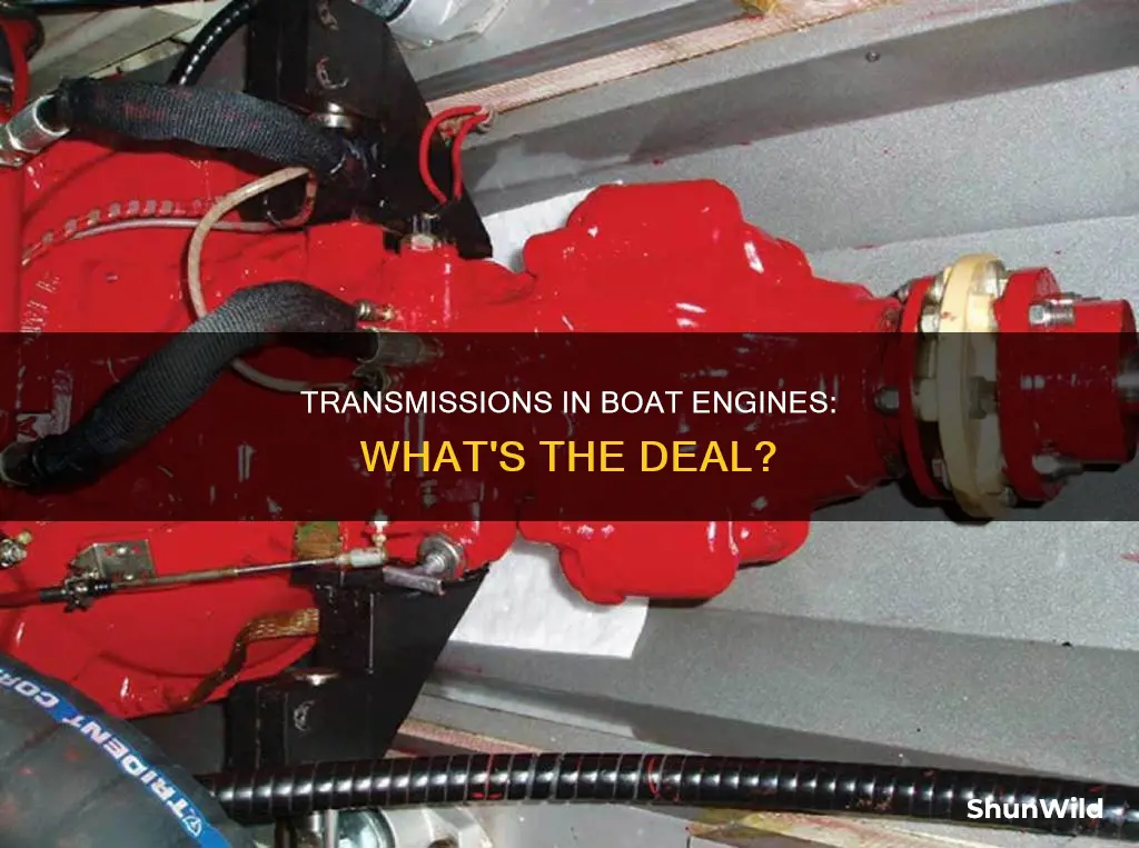 do boat engines have transmissions