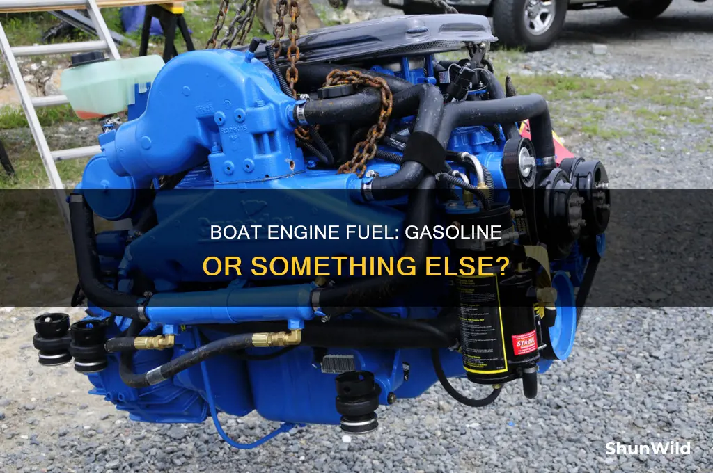 do boat engines run on gasoline