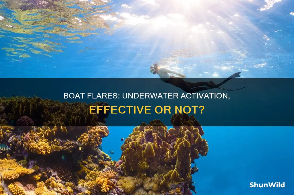 do boat flares work underwater