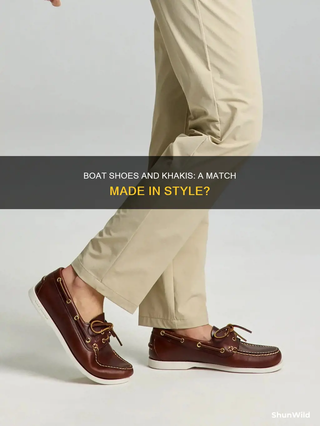 do boat shoes go with khakis