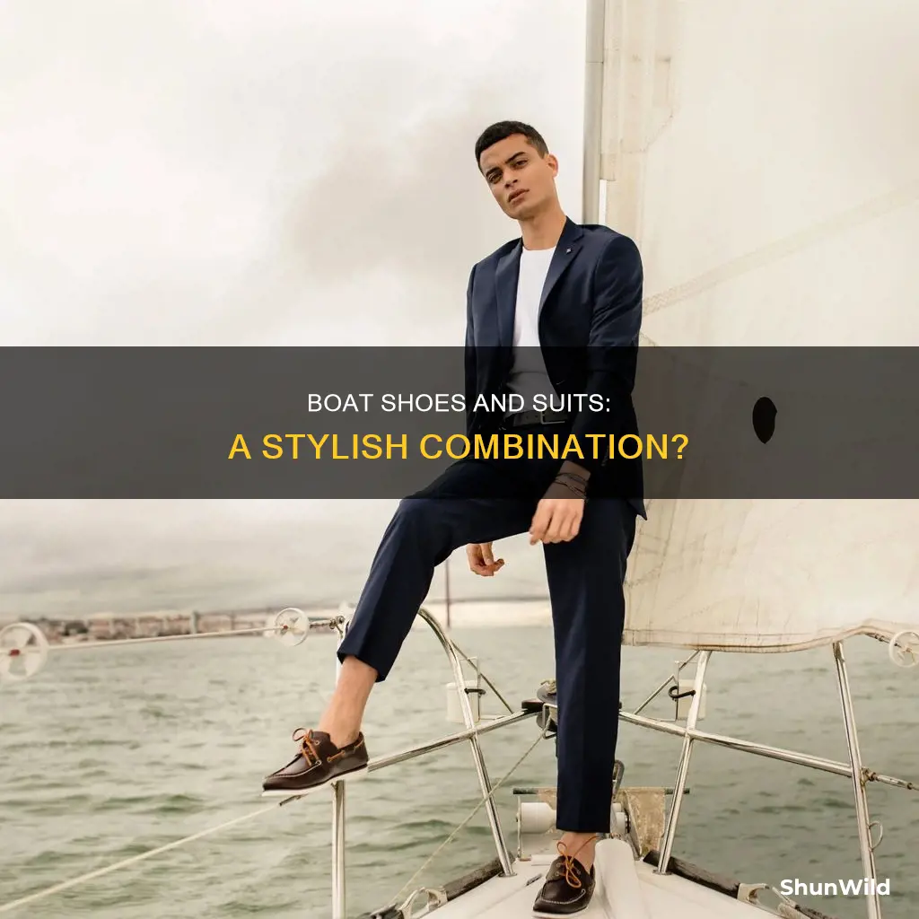 do boat shoes go with suit