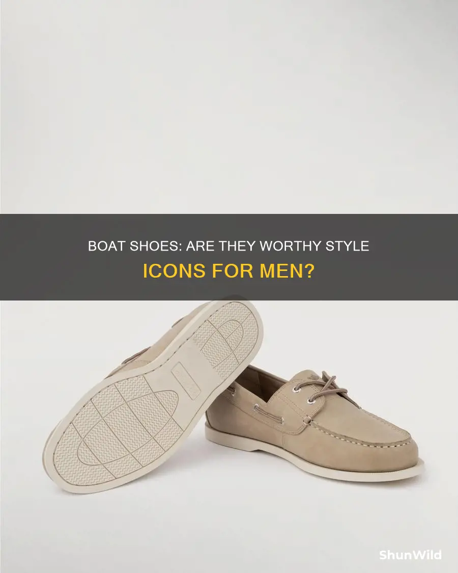 do boat shoes look good on guys