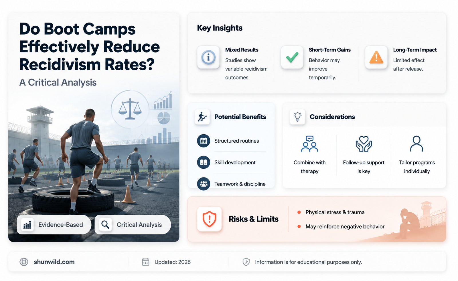 are boot camps effective at reducing recidivism