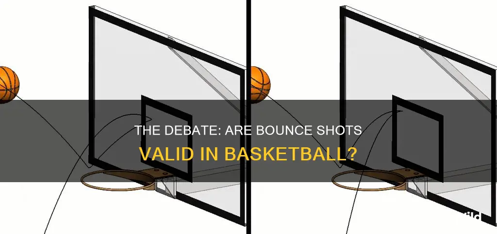 do bounce shots count in basketball