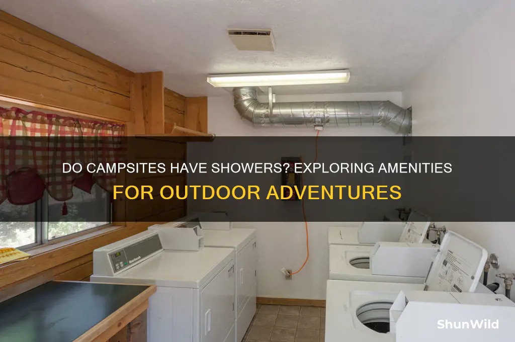 do camp sites have showers
