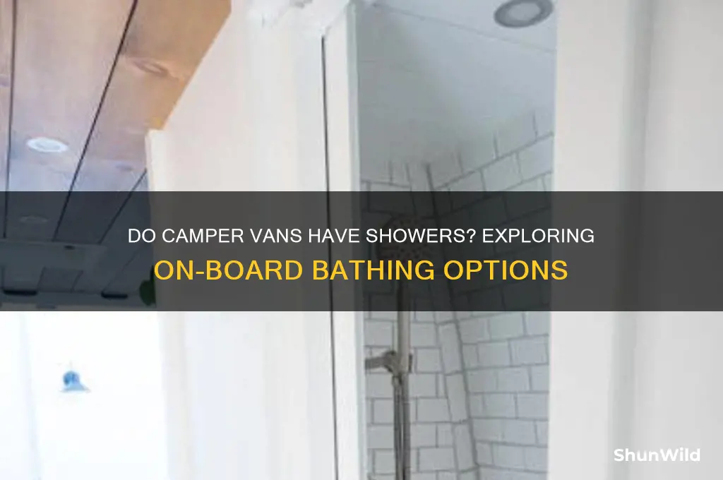 do camper vans have showers