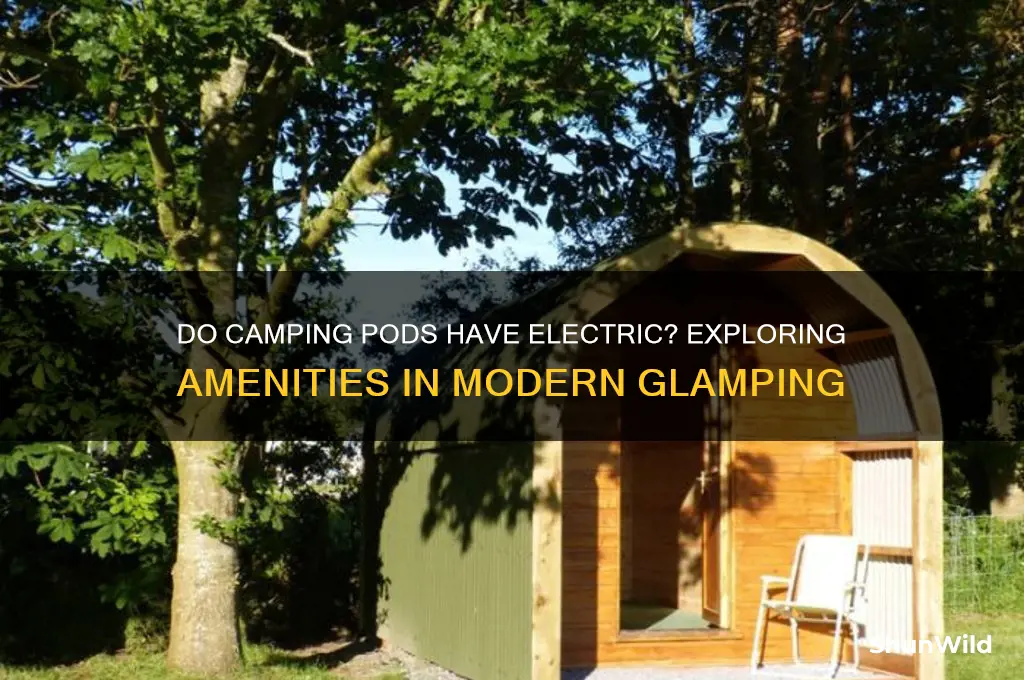 do camping pods have electric