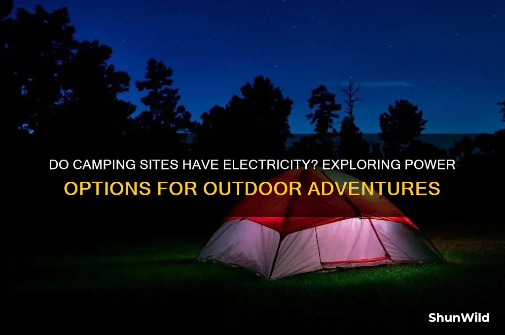 do camping sites have electricity