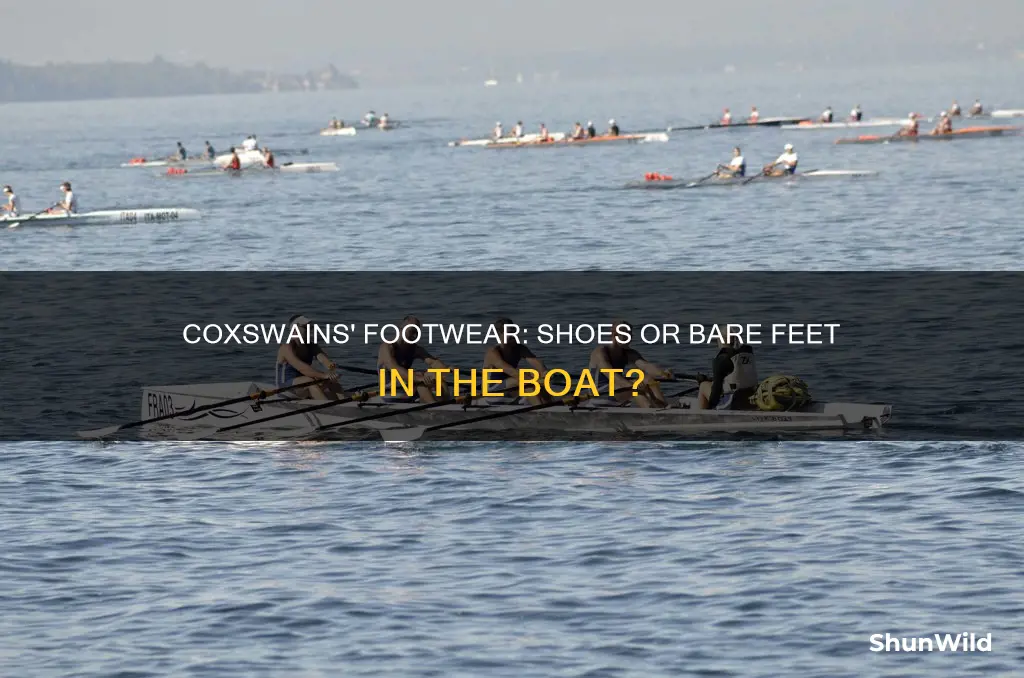 do coxswains wear shoes in the boat