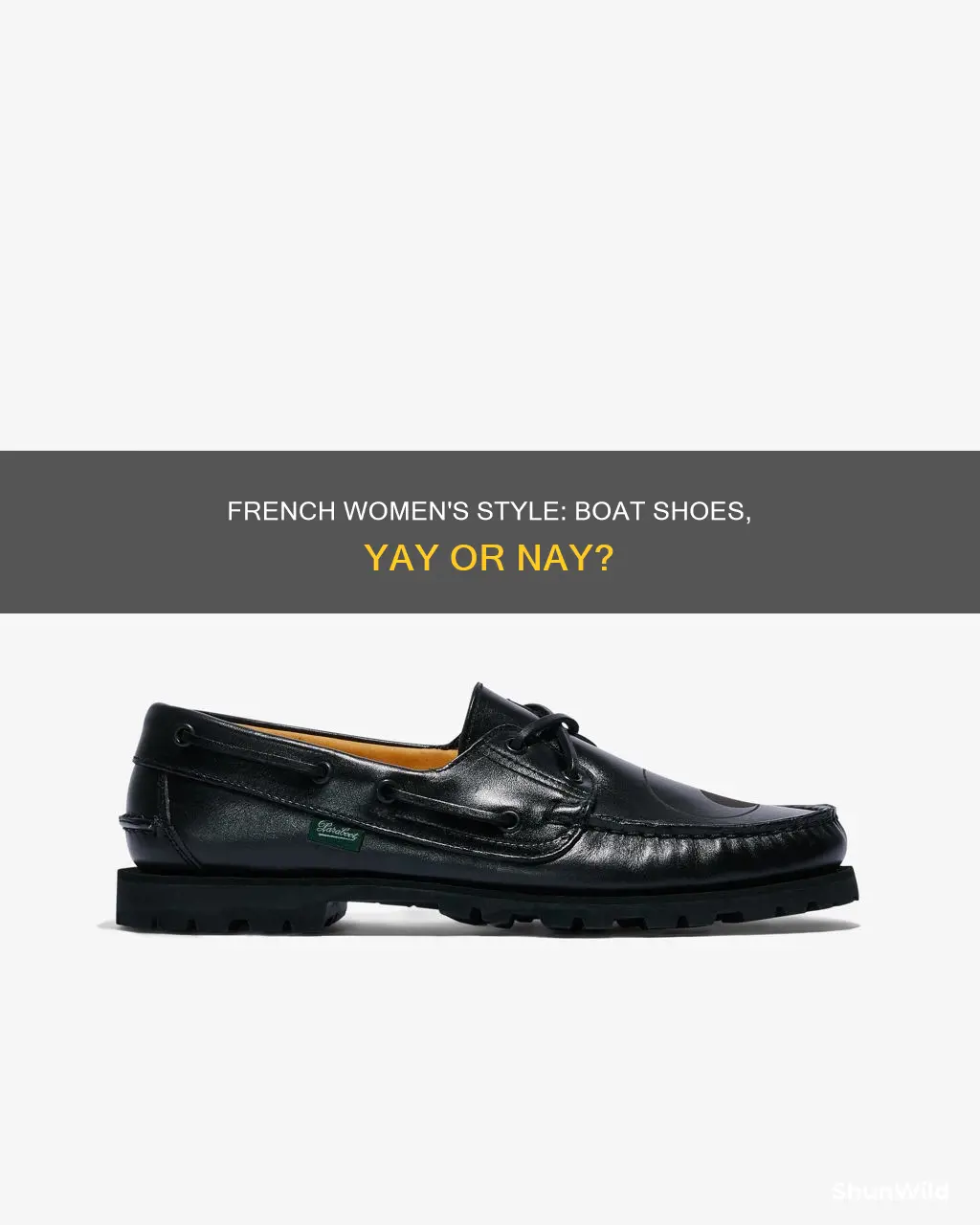 do french women wear boat shoes