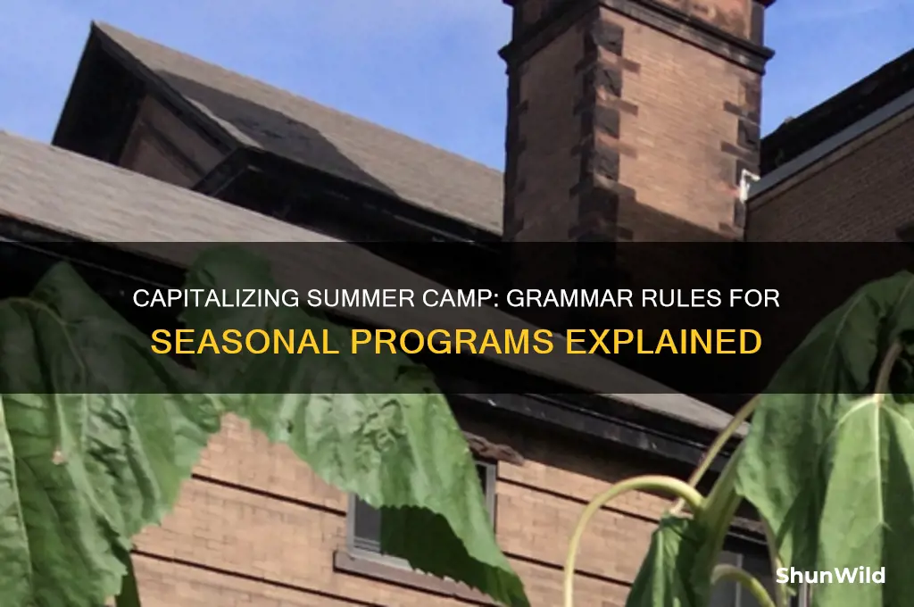 do i capitalize summer camp