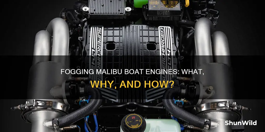 do I fog the engine on my malibu boat