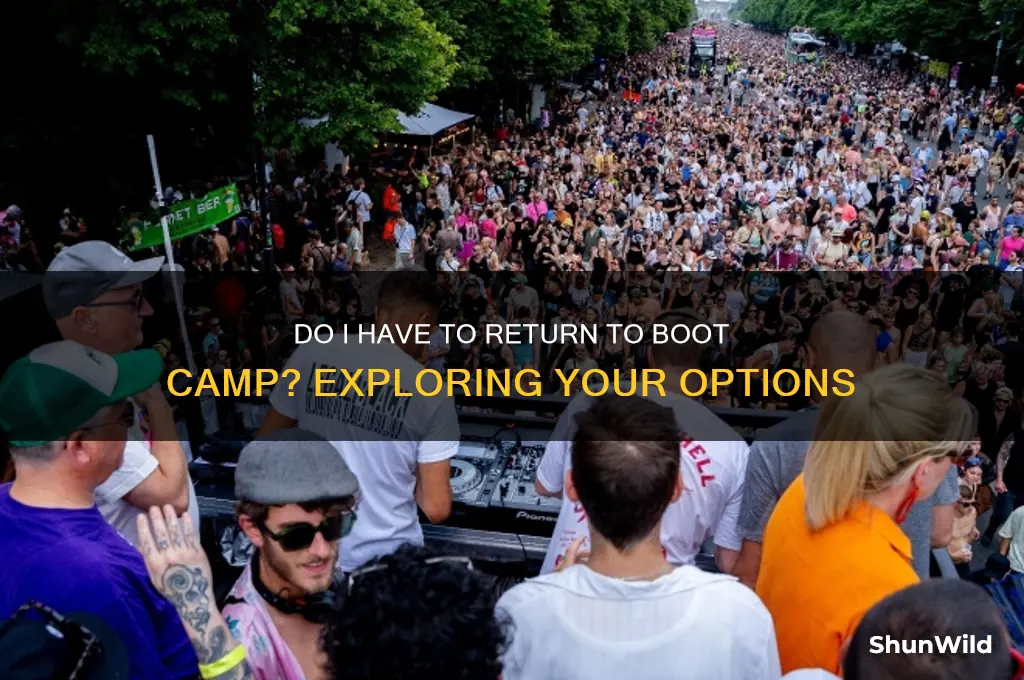 do i have to go back to boot camp