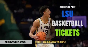 Printing LSU Basketball Tickets: Is It Necessary?