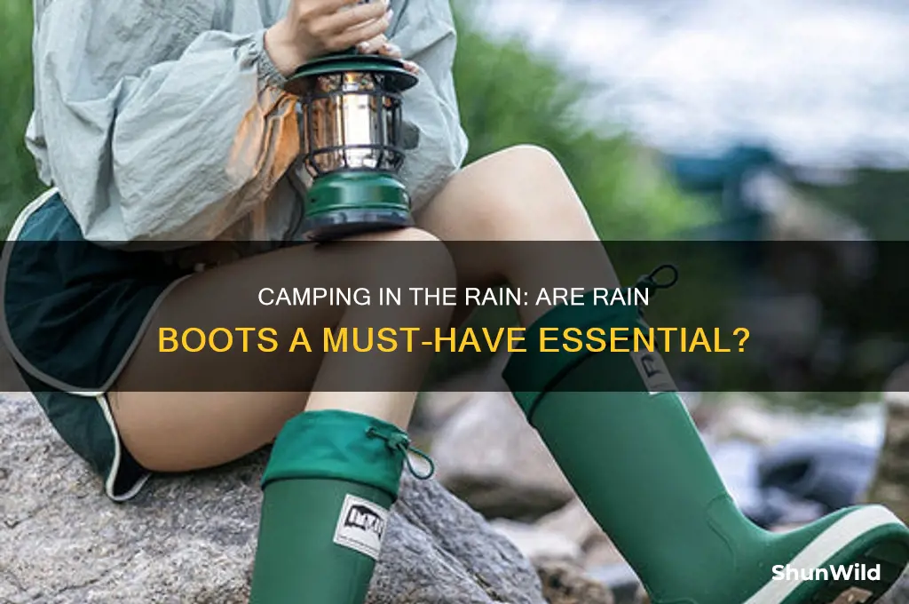 do i need rain boots for camping