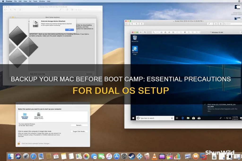 do i need to backup my mac before boot camp