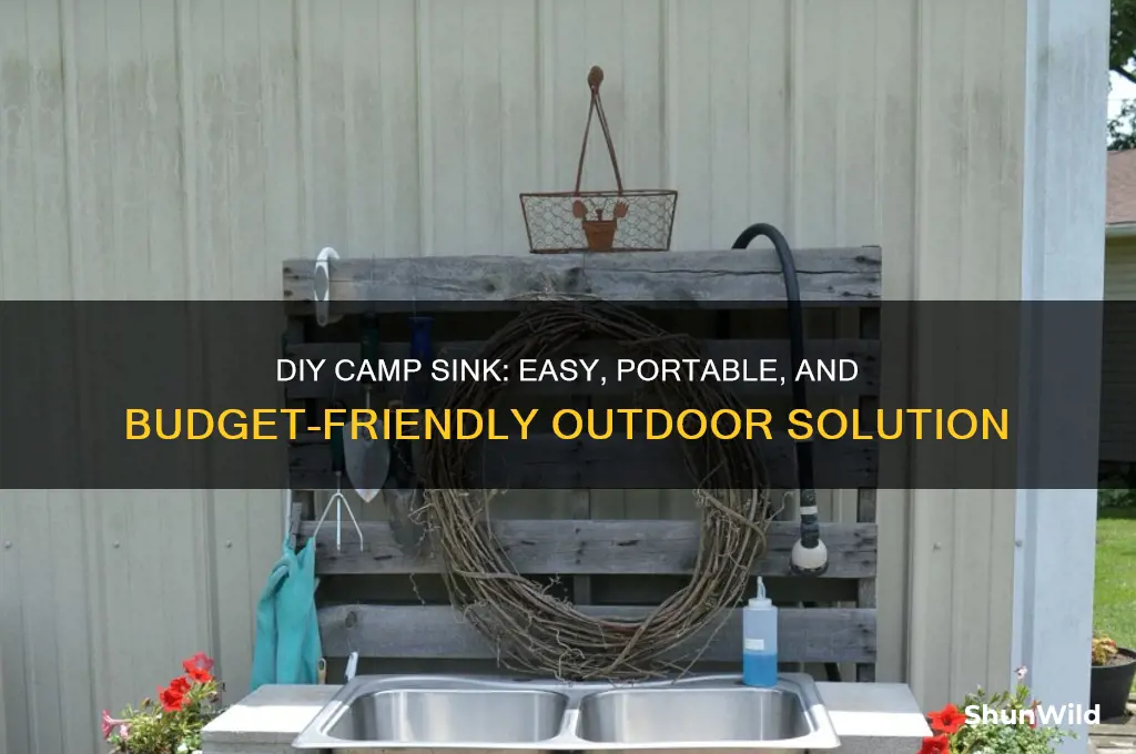 do it yourself camp sink